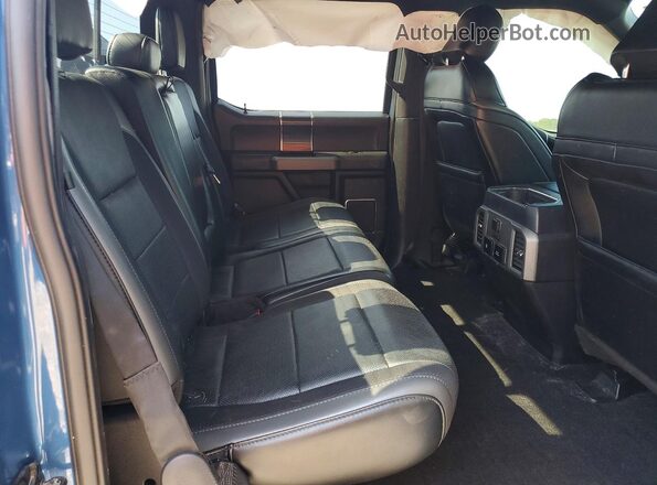 1FTFW1RG5KFA62332 2019 FORD F150 Blue Вид задньої частини салону