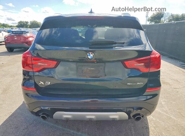 5UXTR7C59KLF27413 2019 BMW X3 Black წინა სალონის ხედი