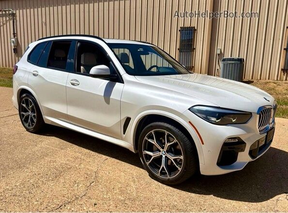 5UXCR6C55KLL37146 2019 BMW X5 White Հետևի ձախ