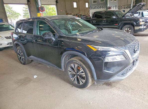 5N1BT3BB4NC692555 2022 NISSAN ROGUE Black Widok z przodu