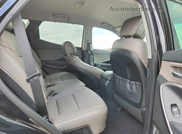 5XYZU3LB7HG393219 2017 HYUNDAI SANTA Black Вид задньої частини салону