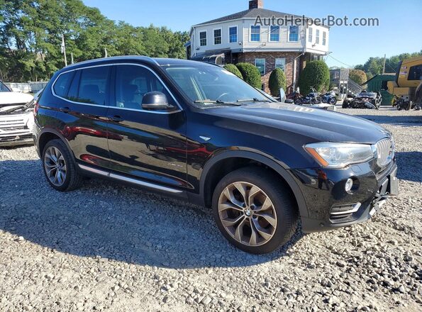 5UXWX7C37H0U43339 2017 BMW X3 Black Widok z przodu