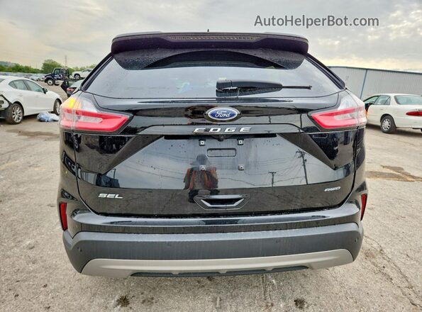 2FMPK4J95RBB00678 2024 FORD EDGE Black Widok wnętrza z przodu