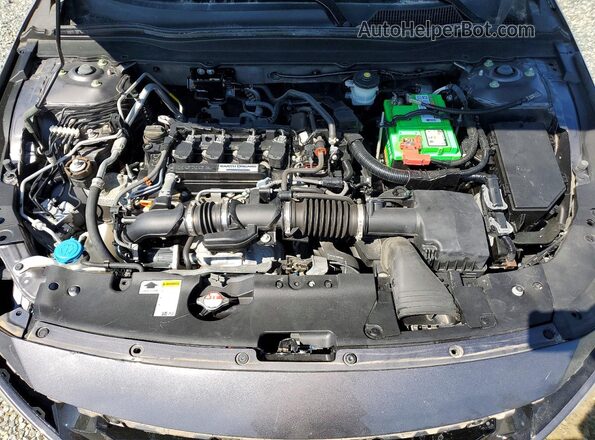 1HGCV1F1XKA087117 2019 HONDA ACCORD Gray ძრავის განყოფილების ხედი