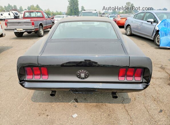 9R02F142426 1969 FORD MUSTANG Black Вид ззаду