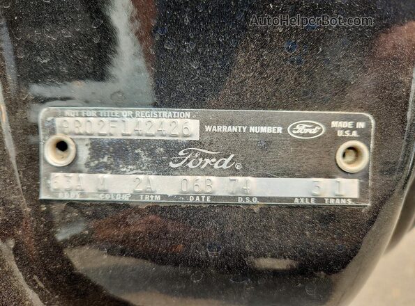 9R02F142426 1969 FORD MUSTANG Black Вид підкапотного простору