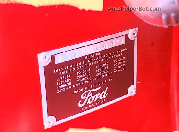 A3423584 1930 FORD MODEL Красный Вид подкапотного пространства