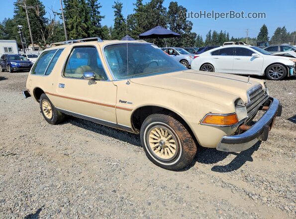A9A687C128381 1976 AMERICAN MOTORS PACER Бежевый Передняя правая четверть