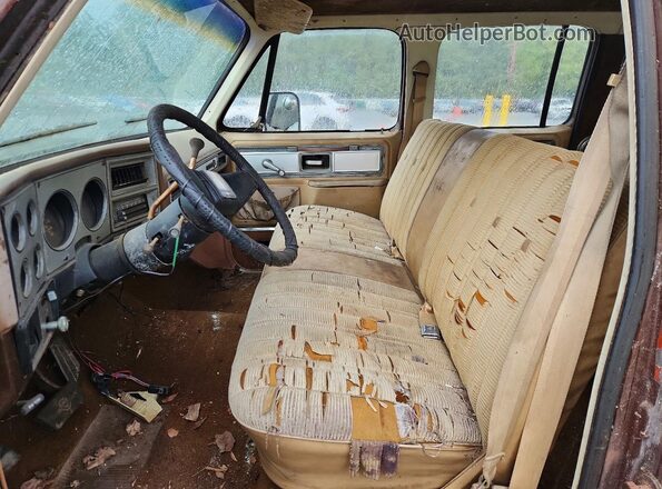 CCL168F186210 1978 CHEVROLET C20 Коричневый Вид салона спереди