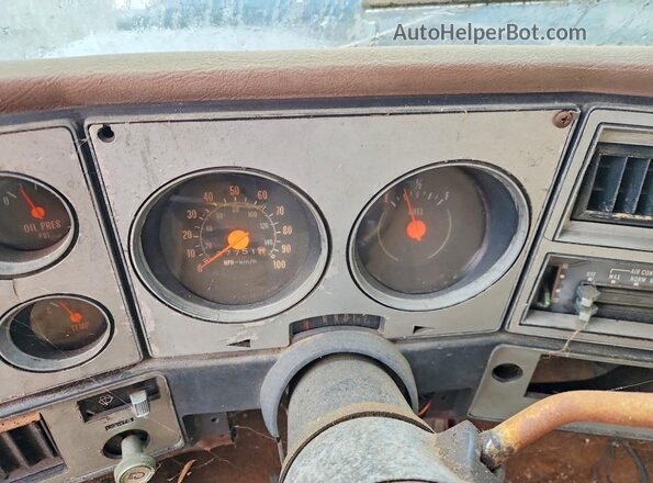CCL168F186210 1978 CHEVROLET C20 Коричневый Вид щитка приборов