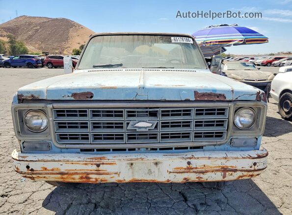 CCT246J152375 1976 CHEVROLET C/K 10 Blue Widok z przodu