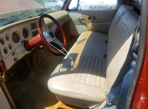 CKY144Z154280 1974 CHEVROLET K10 Оранжевый Вид салона спереди