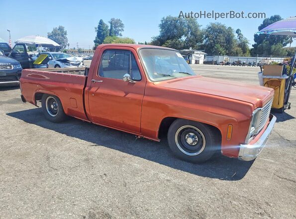 CKY144Z154280 1974 CHEVROLET K10 Оранжевый Передняя правая четверть