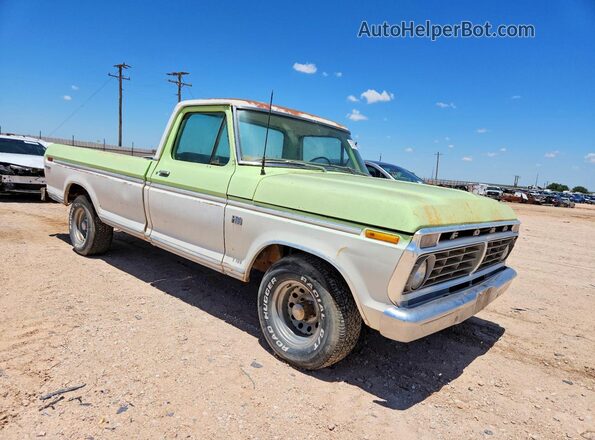 F10YKS83060 1973 FORD F100 Двухцветный Передняя правая четверть