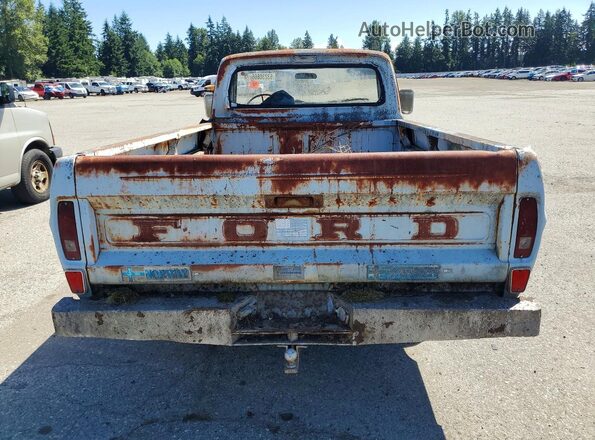 F10YRE15442 1969 FORD F100 Синий Вид сзади