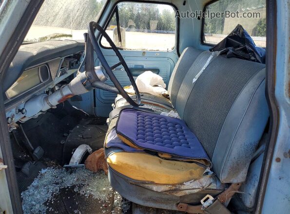 F10YRE15442 1969 FORD F100 Синий Вид салона спереди
