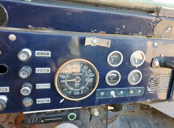 J8F83AA003705 1975 JEEP CJ5, Черный Вид щитка приборов