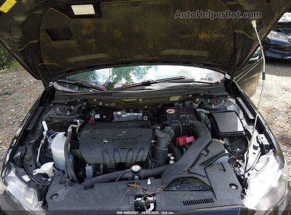 JA32U2FU0HU013188 2017 MITSUBISHI LANCER Black Rear view
