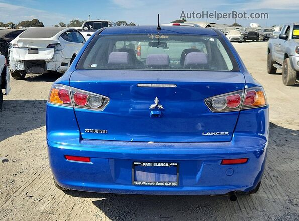 JA32U2FU2HU003519 2017 MITSUBISHI LANCER Blue Հետևի տեսք