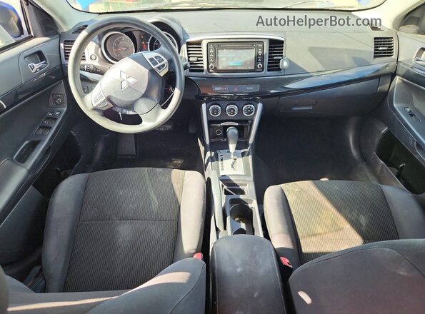 JA32U2FU2HU003519 2017 MITSUBISHI LANCER Blue Առջևի վահանակի տեսք