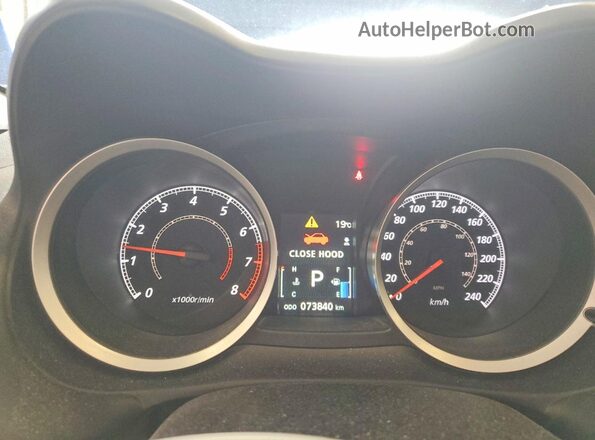 JA32U2FU2HU602467 2017 MITSUBISHI LANCER Blue Instrument cluster view