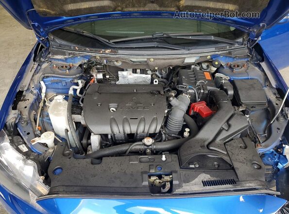 JA32U2FU2HU602467 2017 MITSUBISHI LANCER Blue Rear interior view
