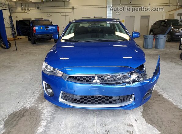 JA32U2FU2HU602467 2017 MITSUBISHI LANCER Blue Front view