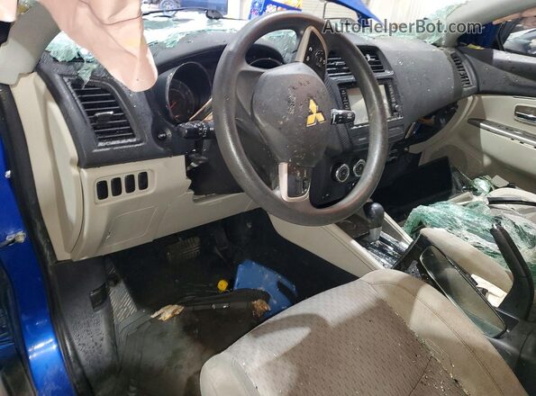JA4AP3AU2JU016840 2018 MITSUBISHI OUTLANDER Blue Dashboard view