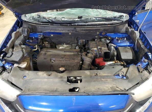 JA4AP3AU2JU016840 2018 MITSUBISHI OUTLANDER Blue Rear interior view