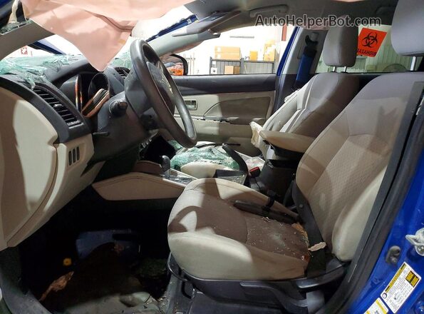 JA4AP3AU2JU016840 2018 MITSUBISHI OUTLANDER Blue Front interior view
