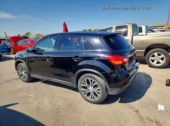 JA4AP3AU3JU018922 2018 MITSUBISHI OUTLANDER Black Հետևի ձախ