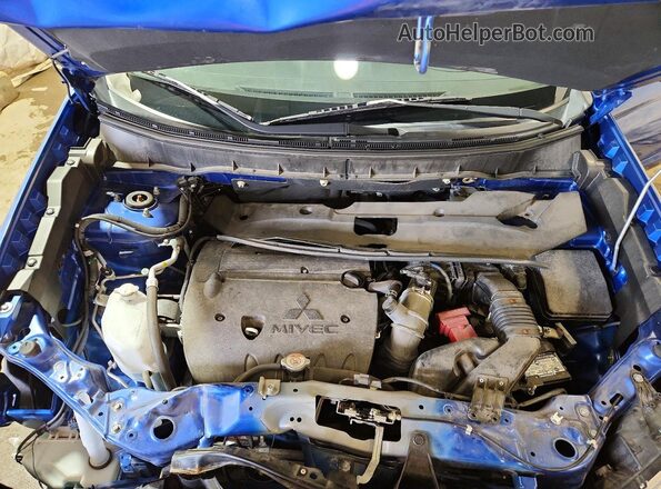 JA4AP3AU4JU020078 2018 MITSUBISHI OUTLANDER Blue Շարժիչի բաժամունքի տեսք