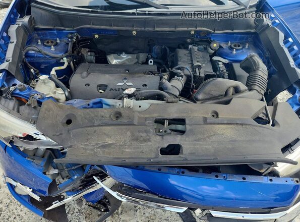 JA4AP3AU4JZ022867 2018 MITSUBISHI OUTLANDER Blue Շարժիչի բաժամունքի տեսք