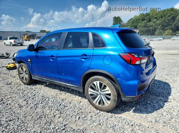 JA4APUAU9MU002198 2021 MITSUBISHI OUTLANDER Blue Rear left