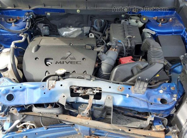JA4AR3AU8LU024020 2020 MITSUBISHI OUTLANDER Blue ძრავის განყოფილების ხედი