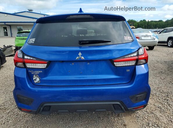 JA4AR3AU8LU024020 2020 MITSUBISHI OUTLANDER Blue უკანა ხედი