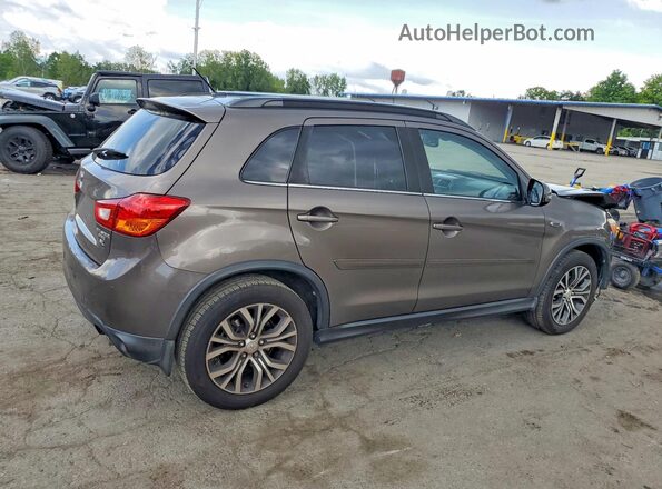 JA4AR4AW4GZ045530 2016 MITSUBISHI OUTLANDER Gray Trasero derecho