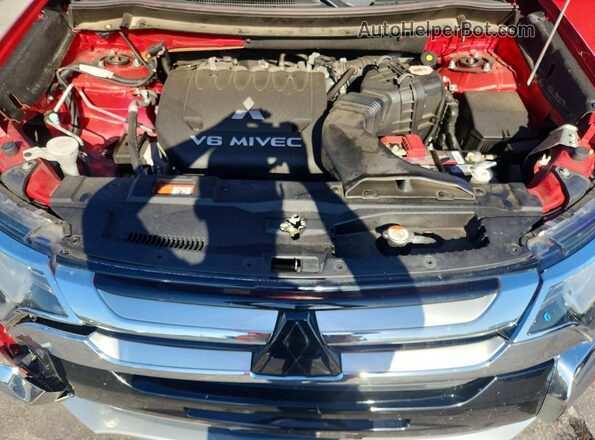 JA4JZ4AX6HZ003354 2017 MITSUBISHI OUTLANDER Red ძრავის განყოფილების ხედი