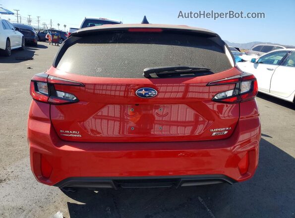 JF1GUHJC1R8901571 2024 SUBARU IMPREZA Red Вид ззаду