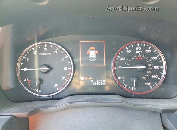 JF1GUHJC1R8901571 2024 SUBARU IMPREZA Red Вид щитка приладів