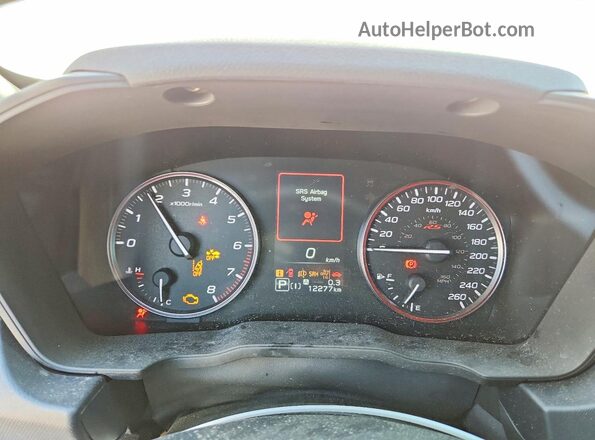 JF1GUHJC3S8205008 2025 SUBARU IMPREZA White Instrument cluster view