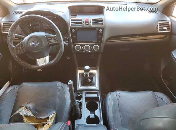 JF1VA1L6XG9819389 2016 SUBARU WRX Blue Вид панелі приладів