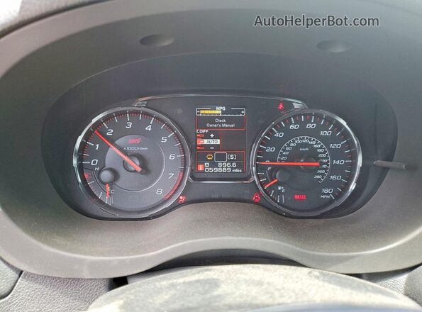 JF1VA2S67M9821698 2021 SUBARU WRX White Widok zestawu wskaźników