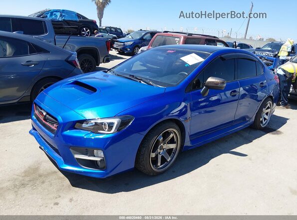 JF1VA2V64G9817074 2016 SUBARU WRX STI Синий Передняя левая четверть