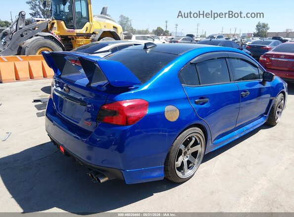 JF1VA2V64G9817074 2016 SUBARU WRX STI Синий Задняя правая четверть