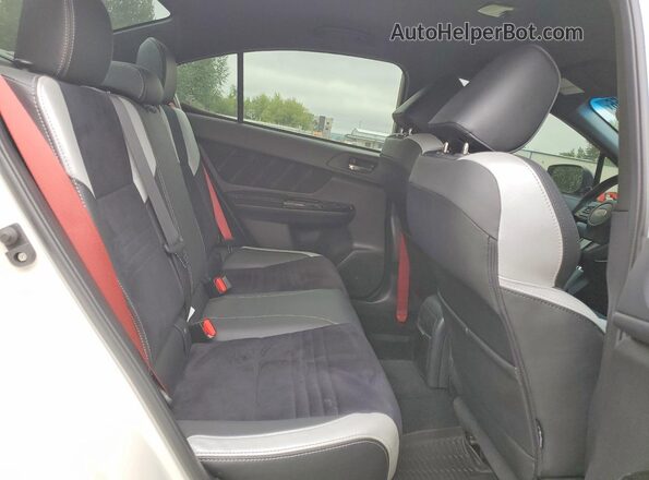 JF1VA2Z68K9828629 2019 SUBARU WRX Белый Вид задних сидений