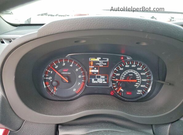 JF1VA2Z68K9828629 2019 SUBARU WRX Белый Вид щитка приборов