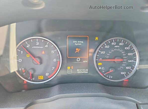 JF1VBAF6XP9810779 2023 SUBARU WRX Gray Instrument cluster view