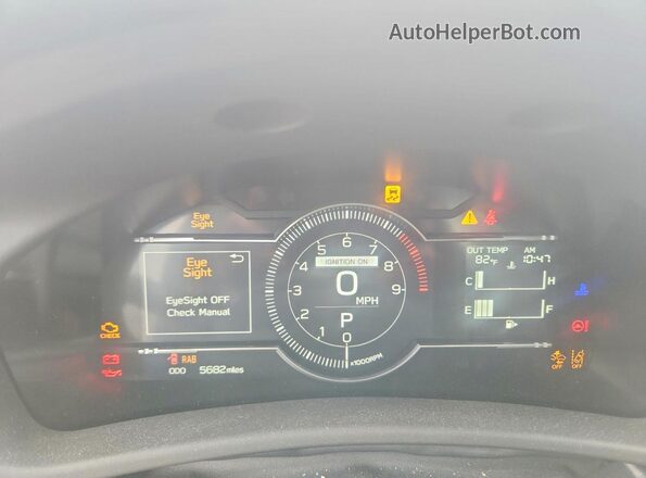 JF1ZDBF18P8703421 2023 SUBARU BRZ Blue Instrument cluster view