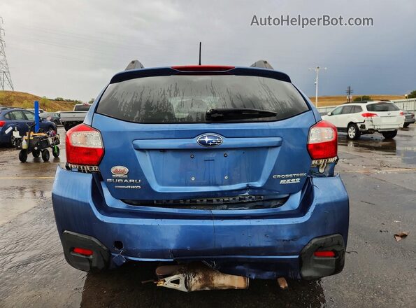 JF2GPABC0G9202738 2016 SUBARU CROSSTREK Blue უკანა ხედი